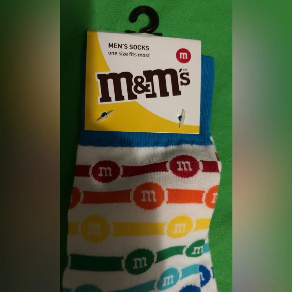 NEW M&M's Vibrant Patterned Men's Socks